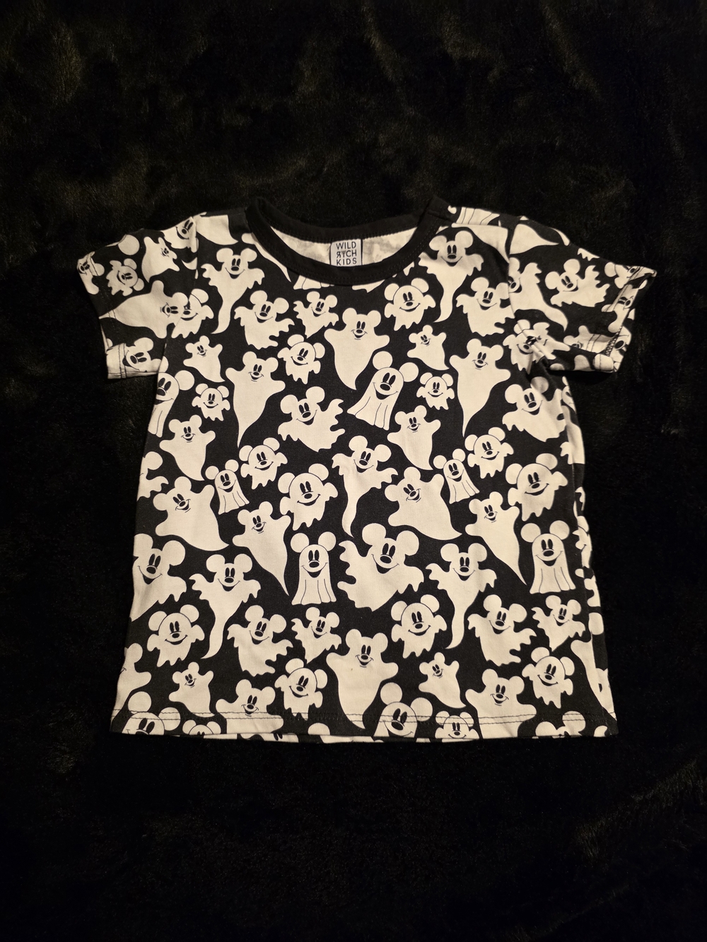 Wild Rich Kids Mickey Ghost Kids Tee
